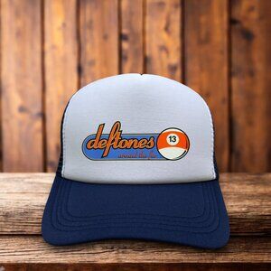 Deftones Around The Fur Mens Trucker Hat Blue Snapback Alt Metal Baseball Cap